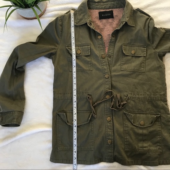 Blu Pepper Utility Jacket Green w/ Aztec Print - Picture 8 of 8